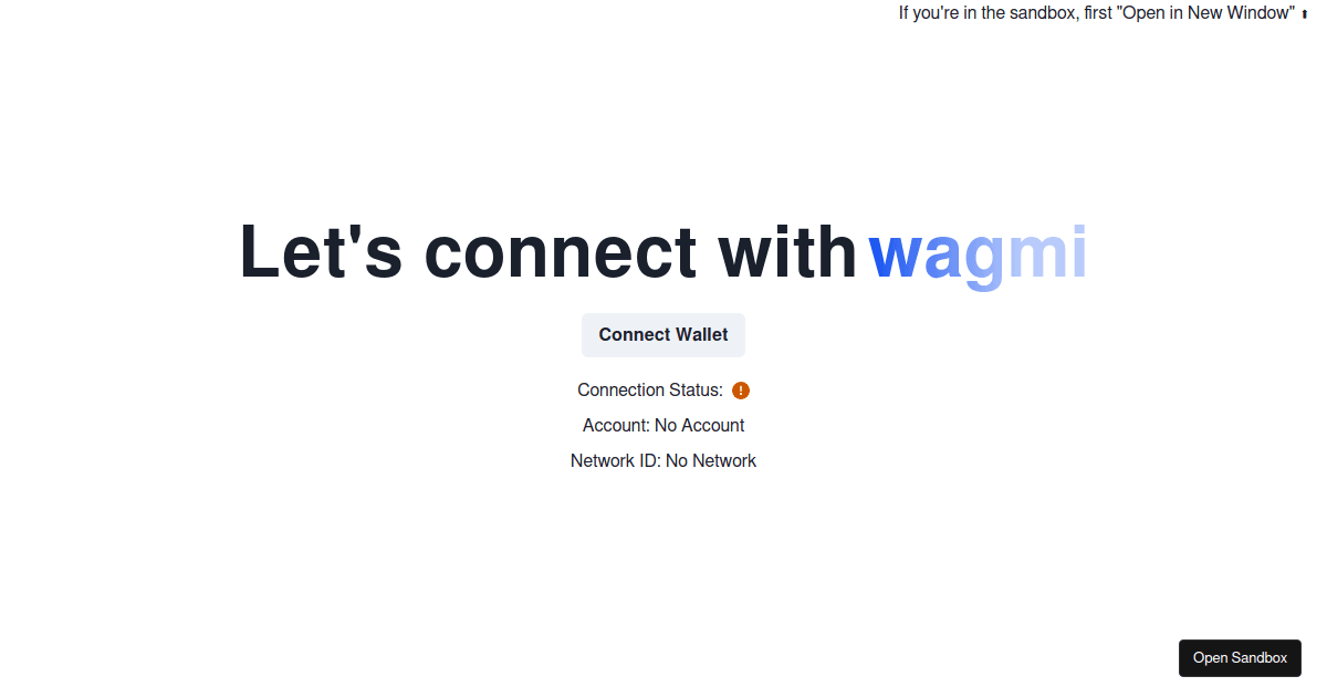 Coinbase Wallet Demo: Integrate with wagmi