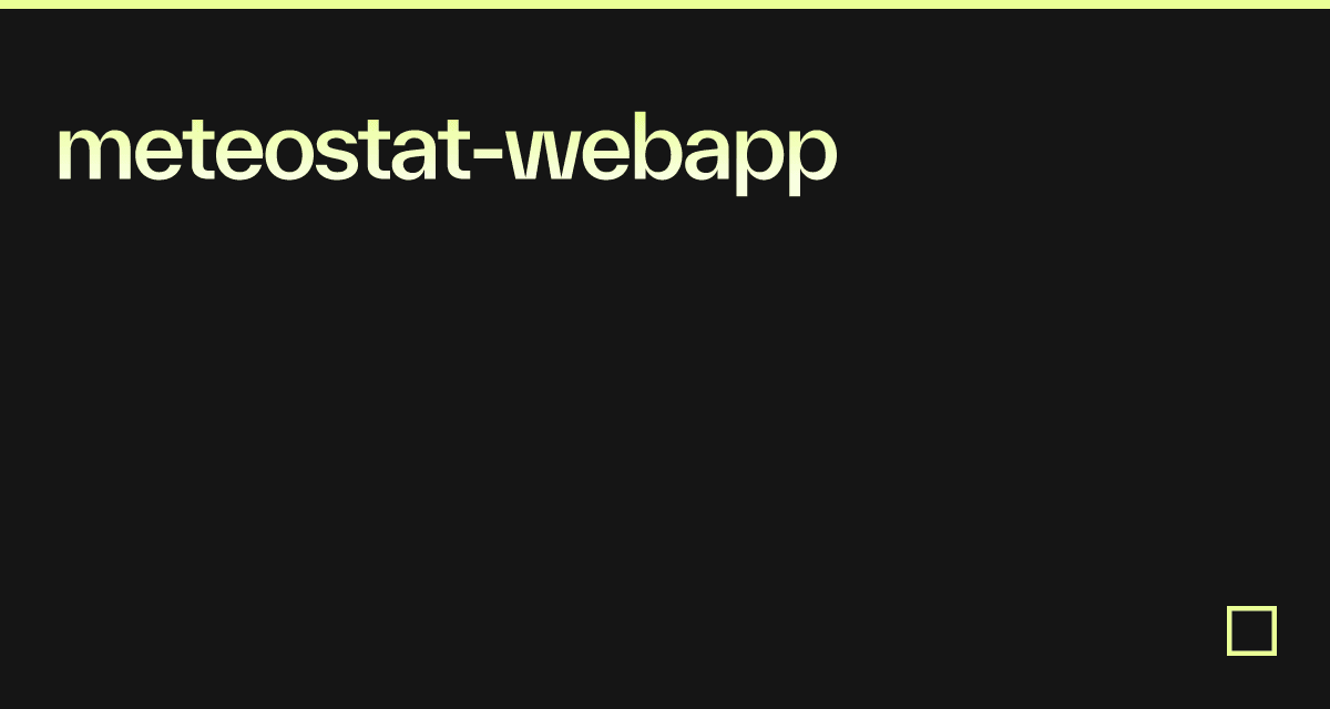 meteostat-webapp