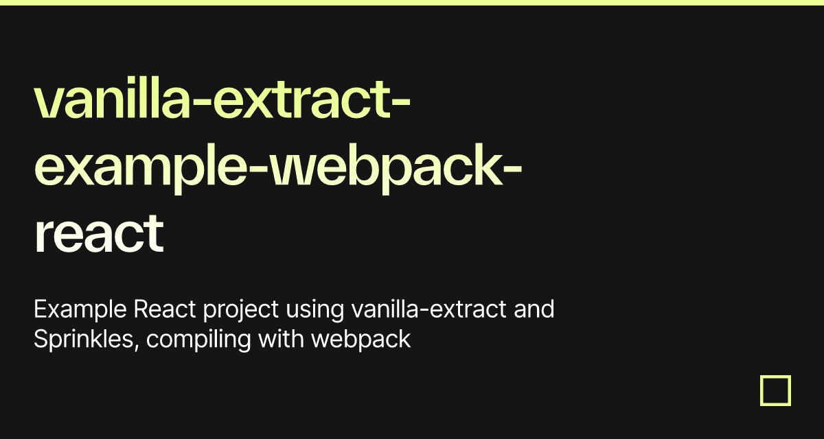 vanilla-extract-example-webpack-react