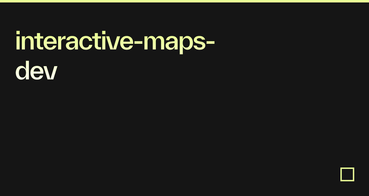 interactive-maps-dev