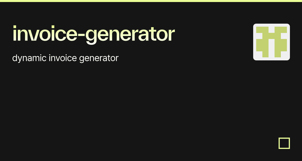 invoice-generator