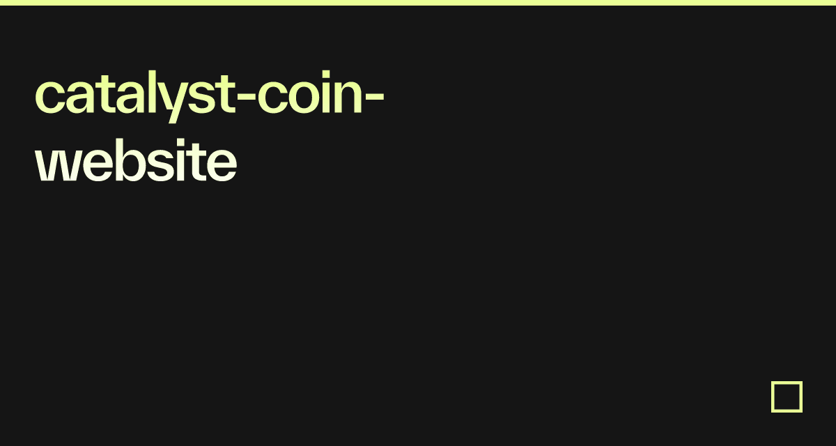 catalyst-coin-website