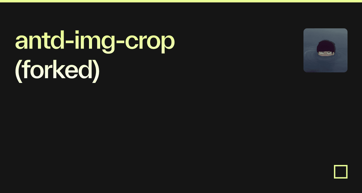antd-img-crop (forked)