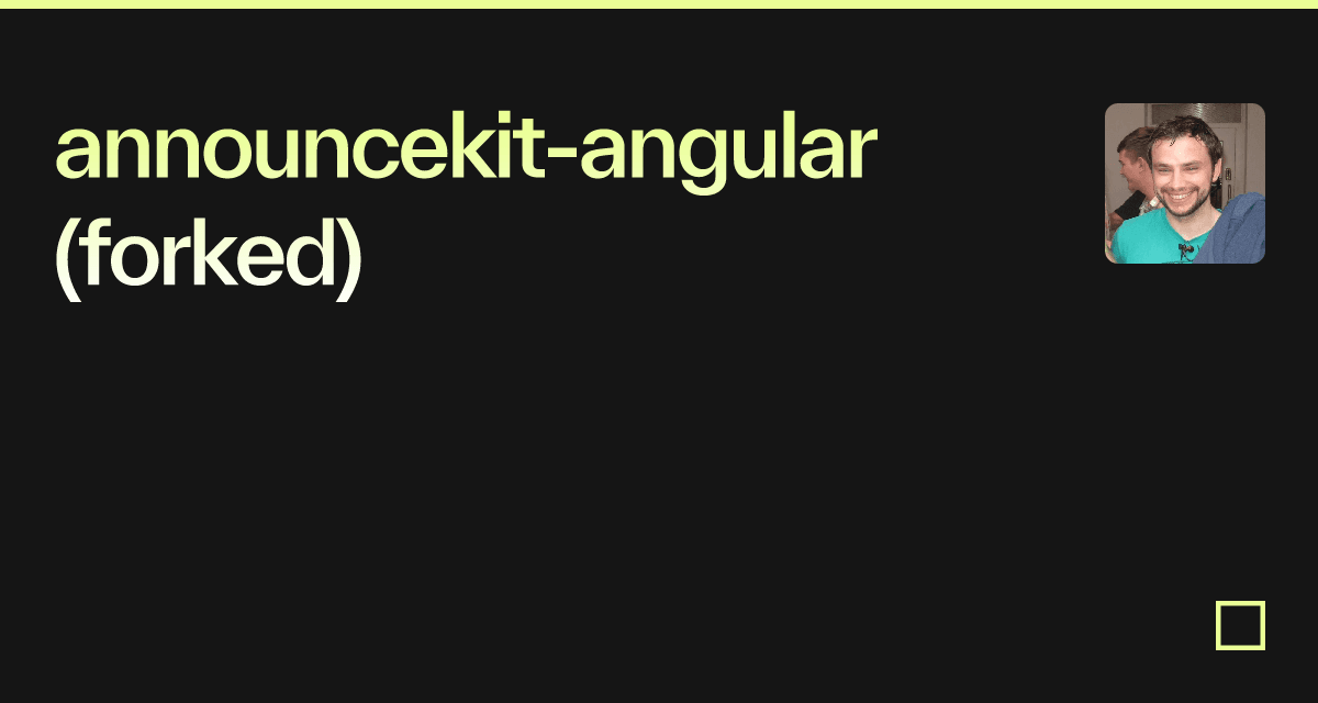 announcekit-angular (forked)