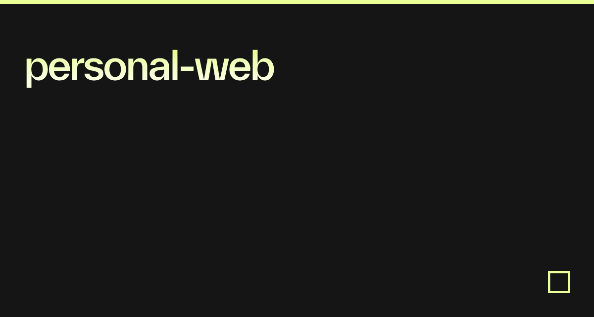 personal-web