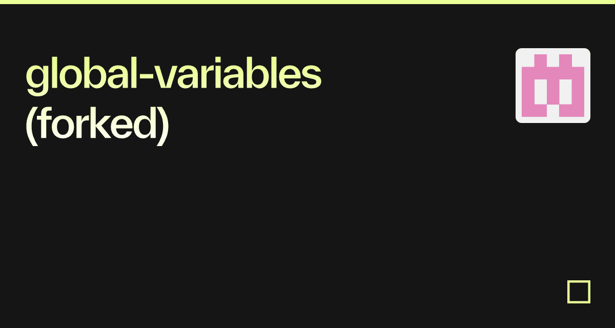 global-variables (forked)