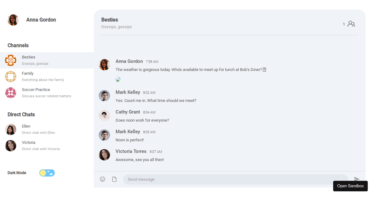 React chat