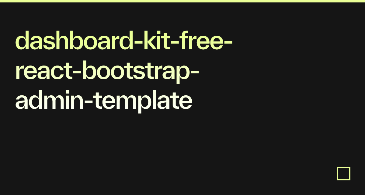 dashboard-kit-free-react-bootstrap-admin-template