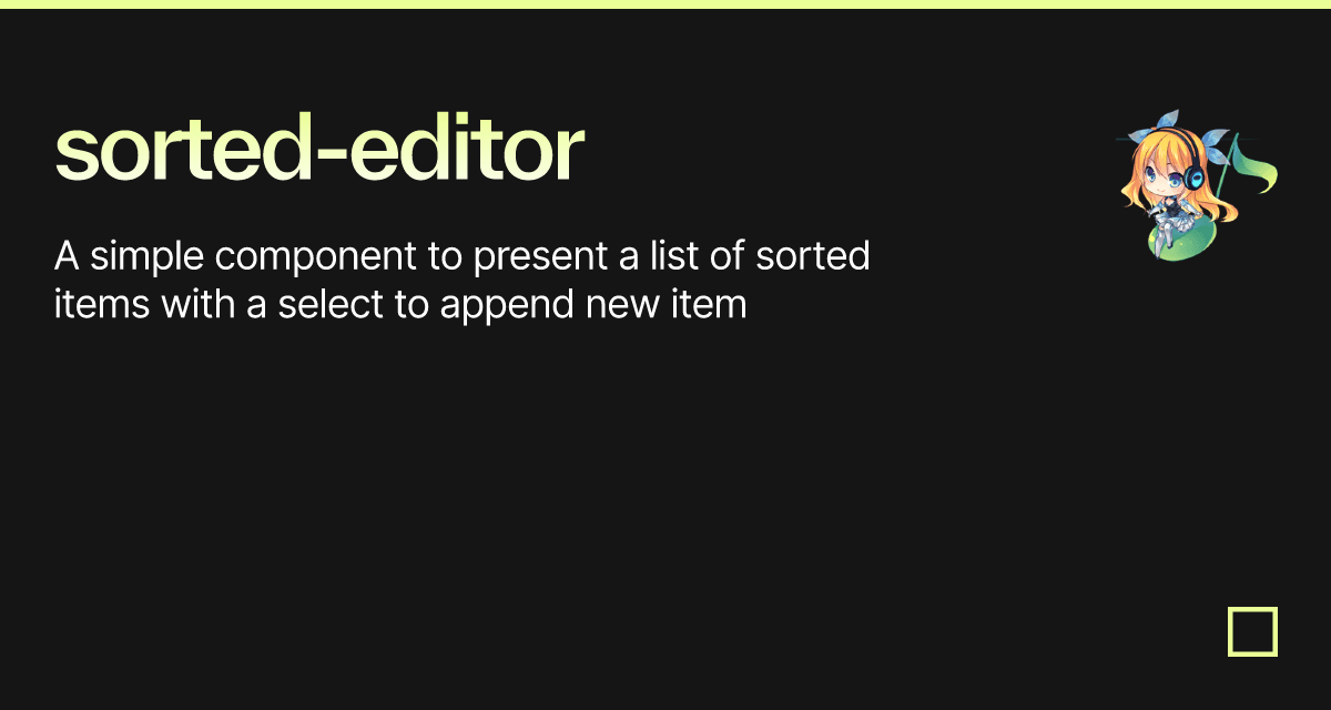 sorted-editor