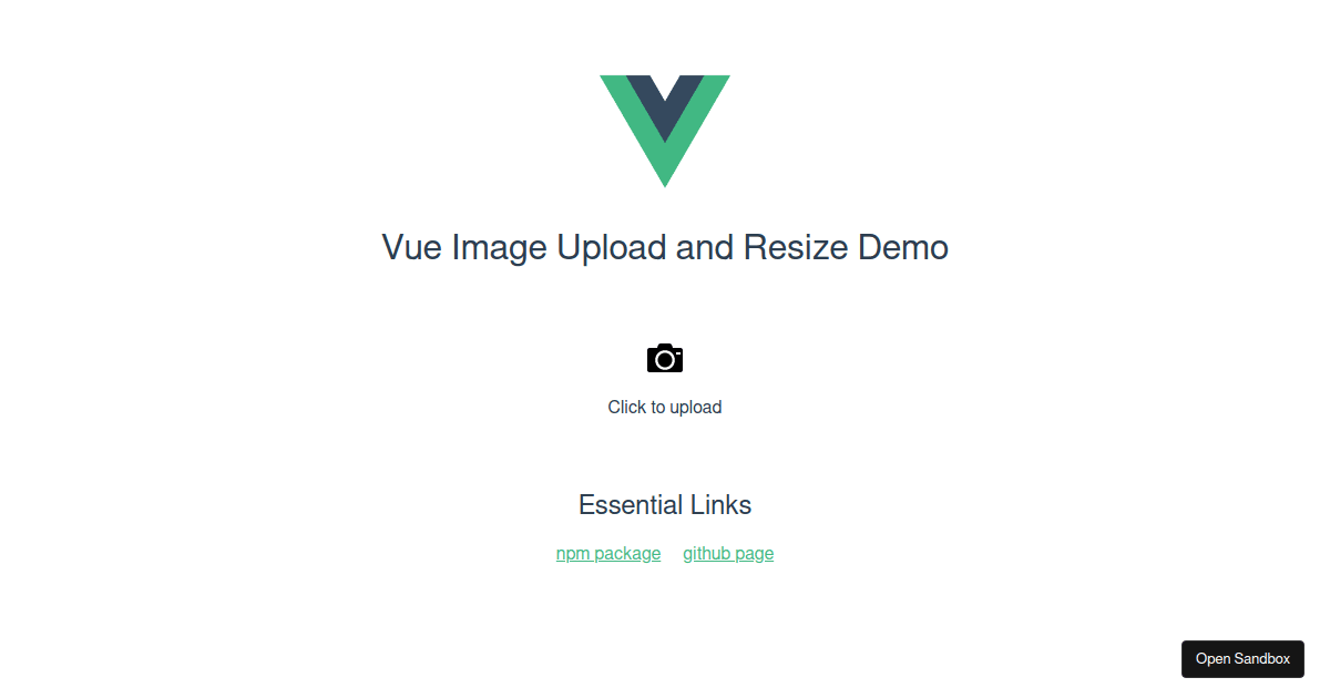 Vue Image Upload and Resize 