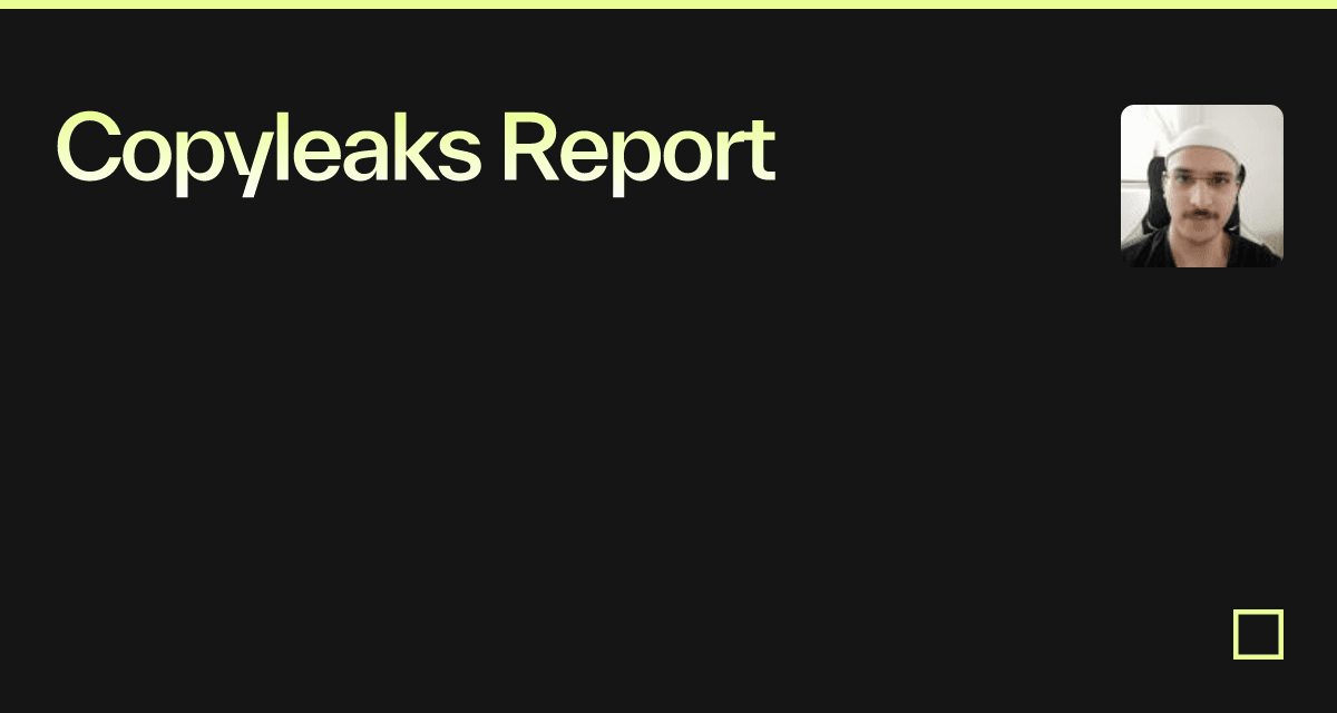 Copyleaks Report