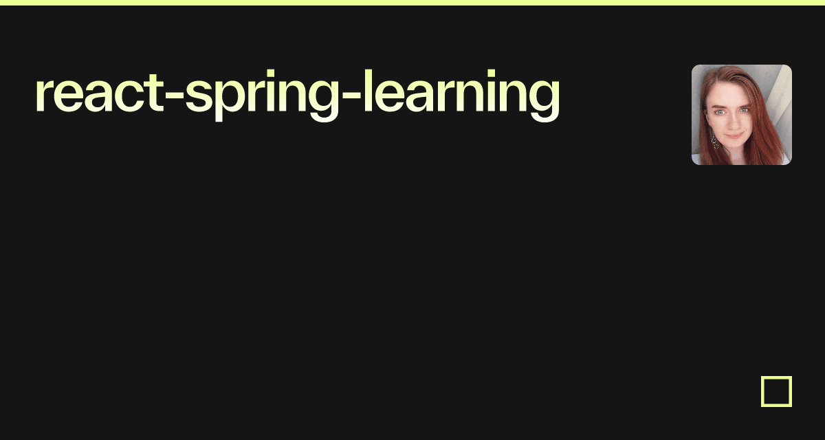 react-spring-learning