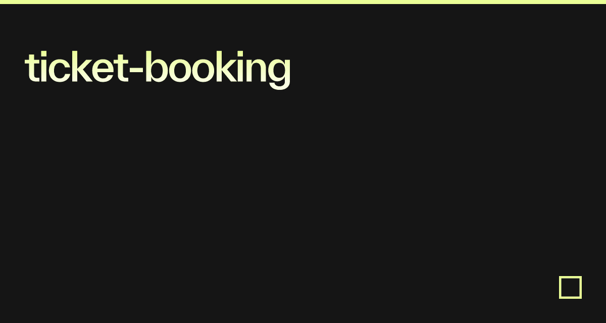 ticket-booking