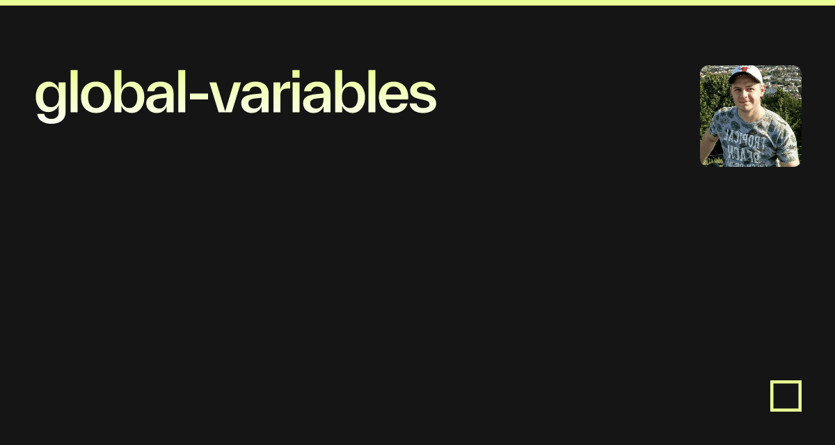 global-variables