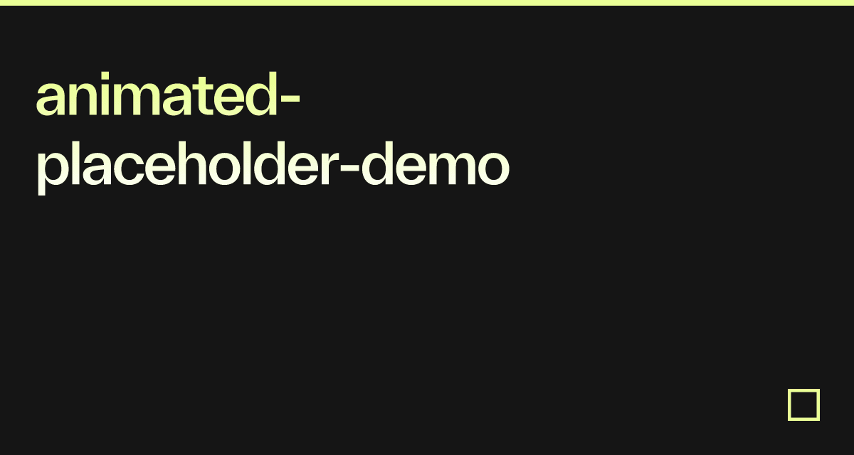 animated-placeholder-demo
