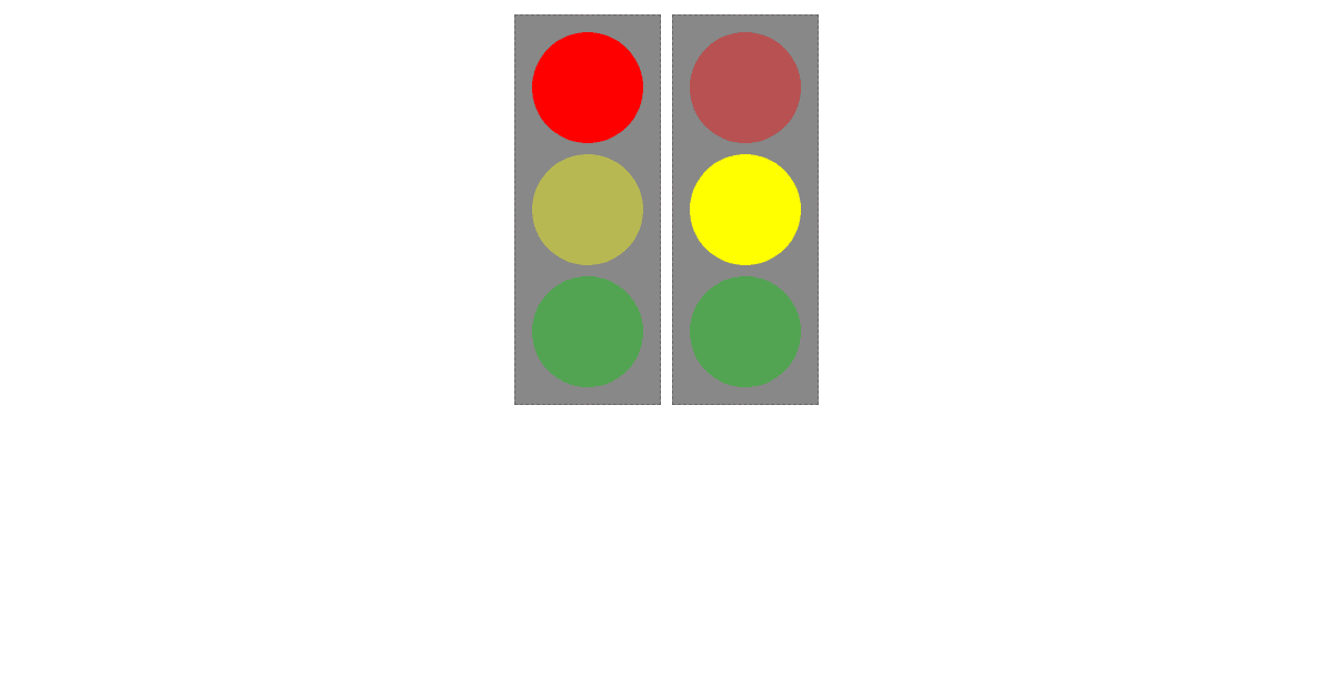 Traffic light using hooks