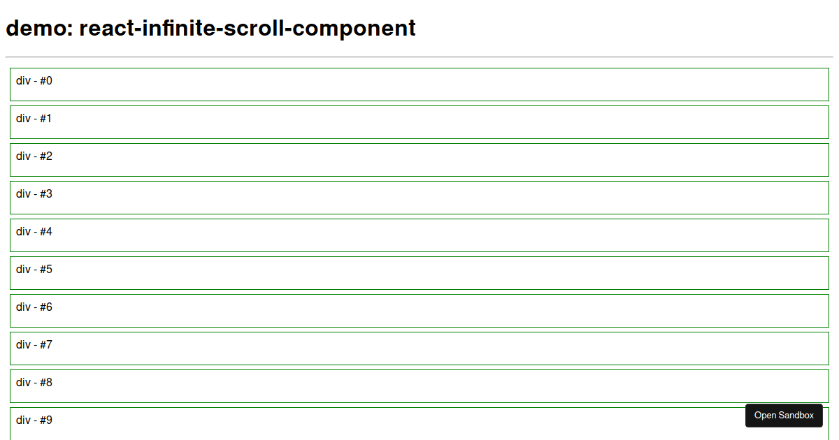 react-infinite-scroll-component examples - CodeSandbox