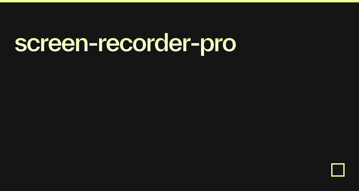 screen-recorder-pro