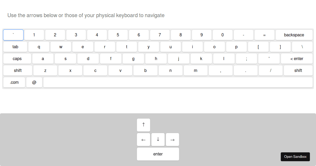 customize keyboard navigation keys